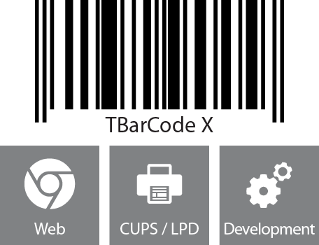 Filtro de impresión de códigos de barras TBarCode X