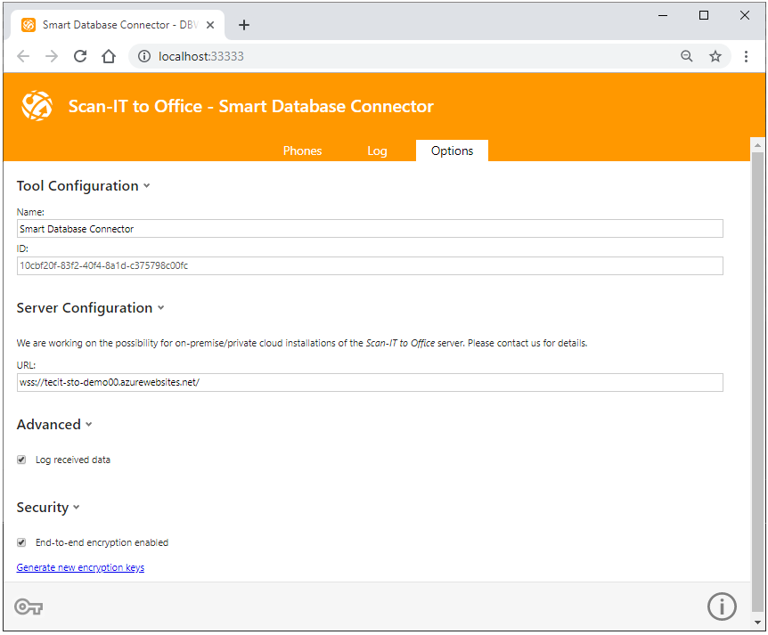 Scan-IT to Office Database Connector Options