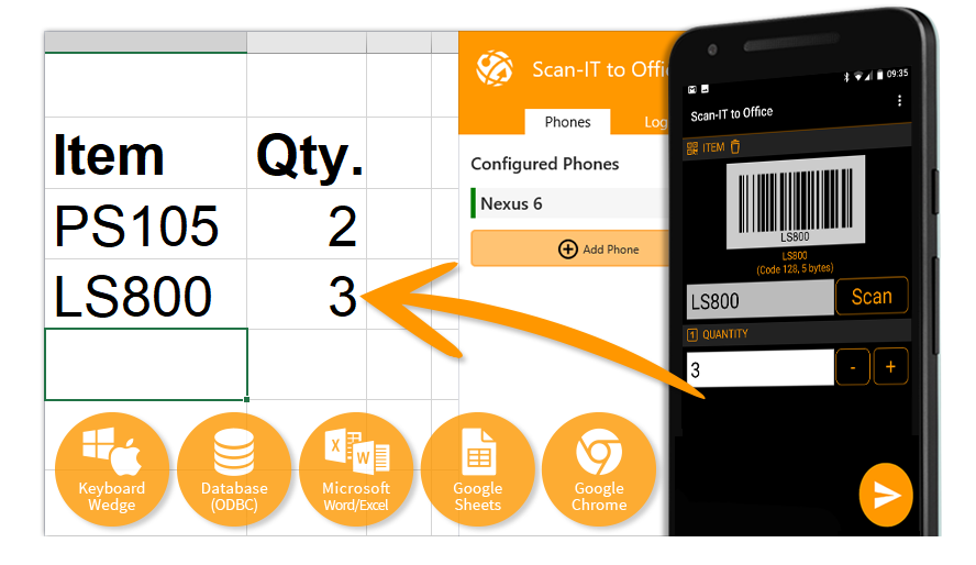 Scan-IT to Office - Mobile Data Collection for Arbitrary Targets