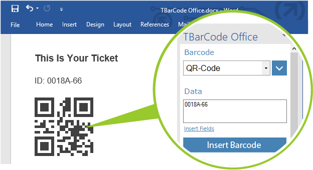 TBarCode Office - Barcode Add-In für Microsoft Excel